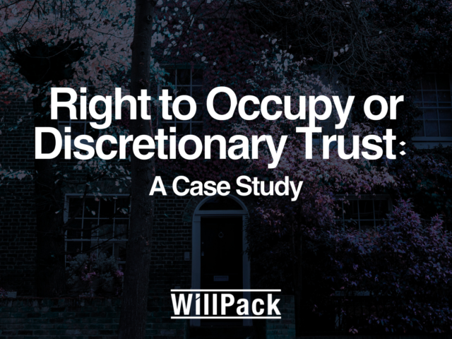 Right to Occupy or Discretionary Trust: A Case Study